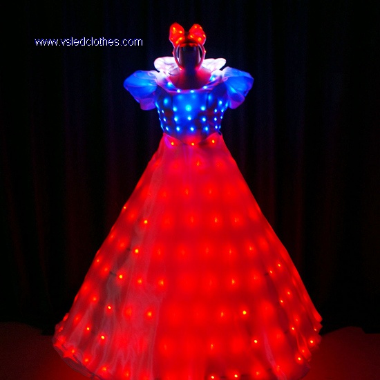 full color led princess dress wireless christmas light control