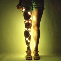 电音节LED发光绑腿环装饰绑带