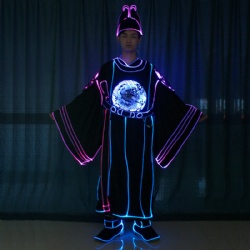 LED发光戏服，LED发光中国戏曲表演服