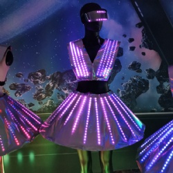 LED发光表演裙