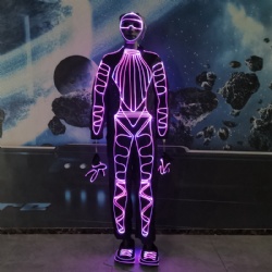 DMX controlled tron costumes