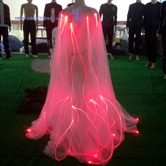 full-color Fiber Optic LED Light Shawl
