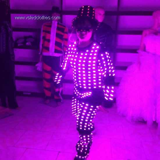 DMX512 Controlled LED Light Jumpsuits