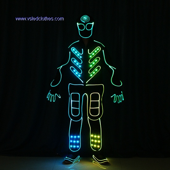 Wireless controlled LED Light up fiber optic costumes