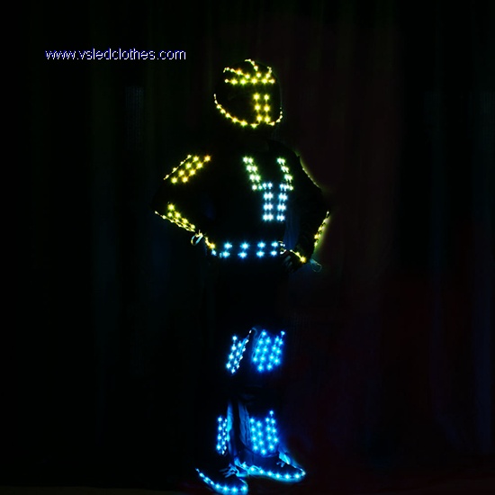 LED 发光战士表演服