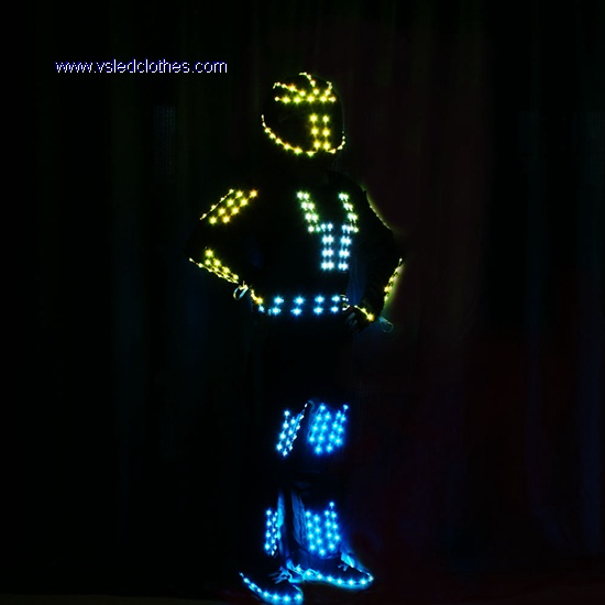 Tron dance LED Robot Outfit