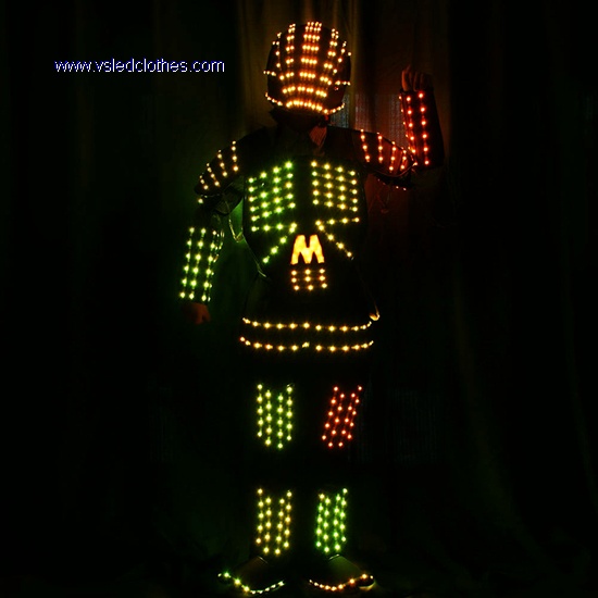 DMX512 controlled Robot LED costumes