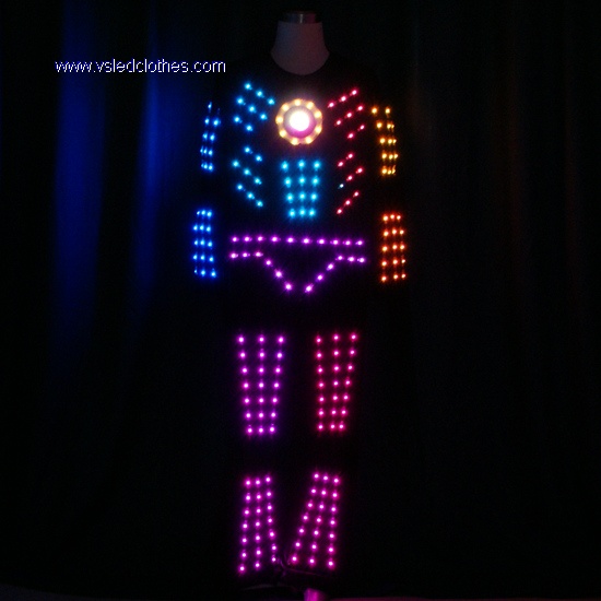 DMX512 programmable LED Dance Costumes