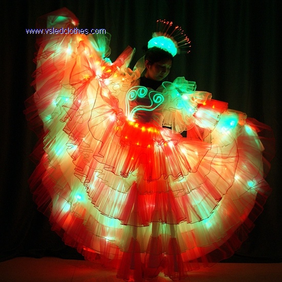 Full Color LED Light Up LED Carnival Dress