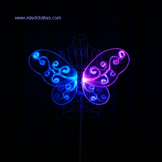 全彩led发光光纤蝴蝶翅膀