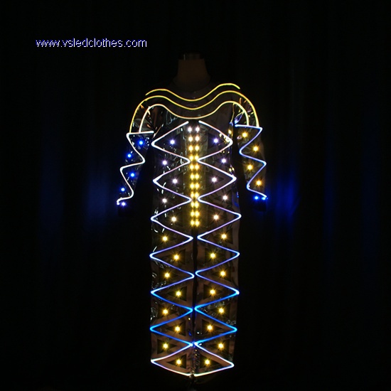 LED光纤发光连体舞蹈服饰