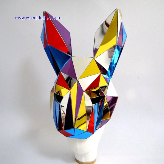 3D Bunny Mirror Helmet