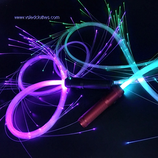 Full color LED Light up Fiber Optic Whip