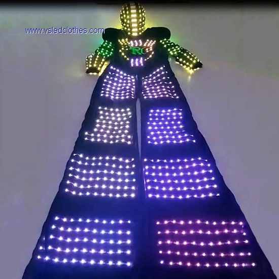 Stilts Walker LED Robot man Costumes
