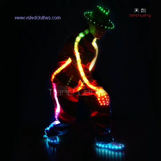 Michael Jackson style LED Dance Clothes