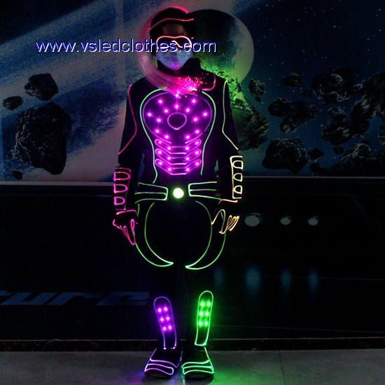 LED light up wireless control performance costumes