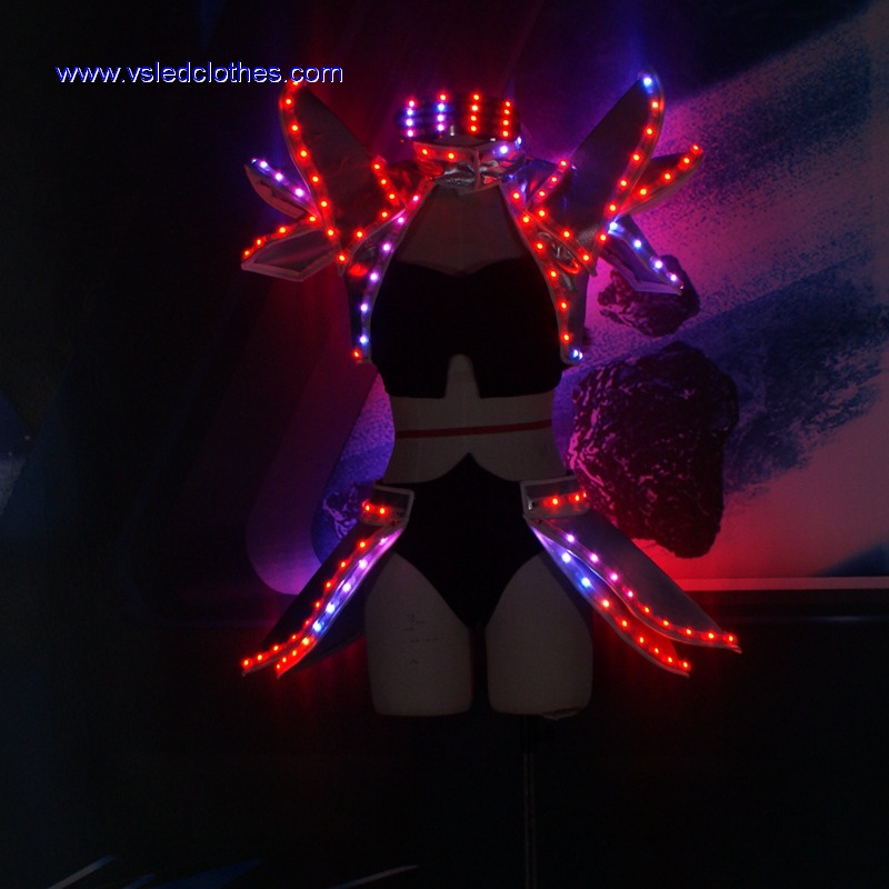 Fullcolor LED Girl Robot Costumes