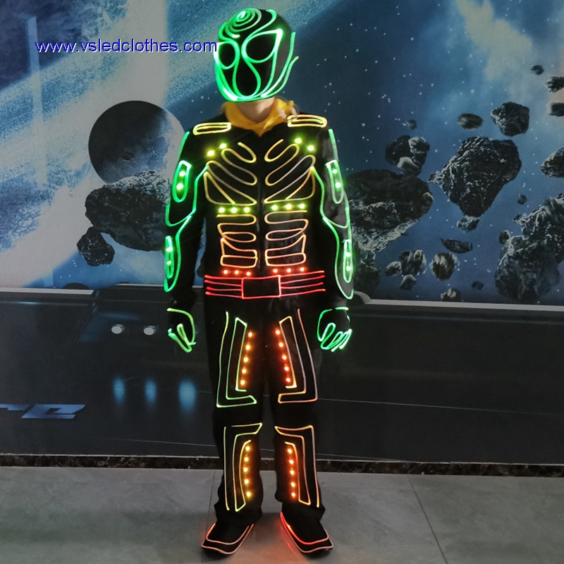 Wireless DMX512 programmable LED Robot costumes