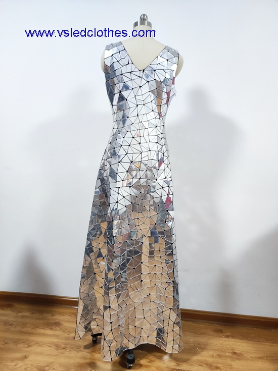 fasion mirror long dress