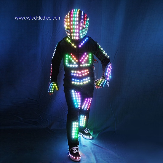DMX512 Full color LED Robot Costumes