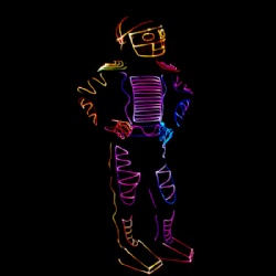 LED Light Fiber Optic Robot Costumes