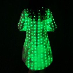 全彩LED发光演出裙子