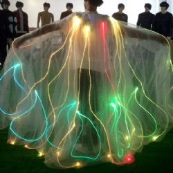 Full color Fiber Optic LED Light Cloak