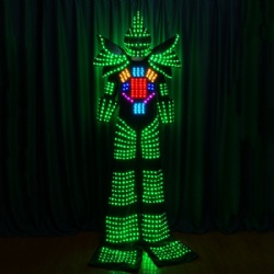 LED发光高跷机器人服装