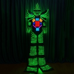 Full Color Stilt Walkers' LED Robot Costumes