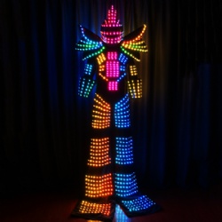 Full Color Stilt Walkers' LED Robot Costumes