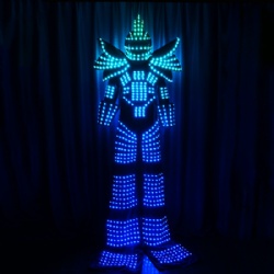 Full Color Stilt Walkers' LED Robot Costumes