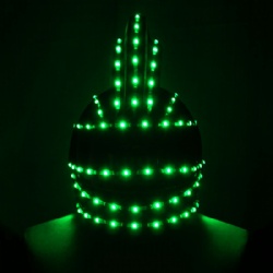 全彩LED舞台表演发光头盔