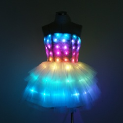 LED Light-up Flower Bra Skirt