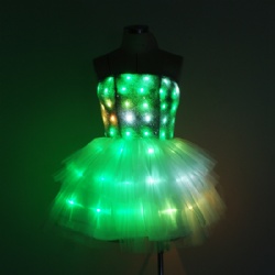 LED Light-up Flower Bra Skirt