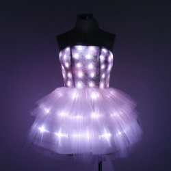 LED变色抹胸演出裙