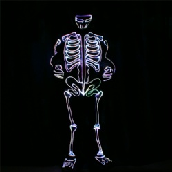 LED light up Fiber optic Ghost Suits
