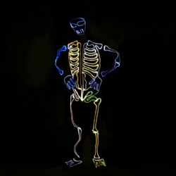 LED light up Fiber optic Ghost Suits