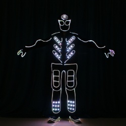 Wireless controlled LED Light up fiber optic costumes