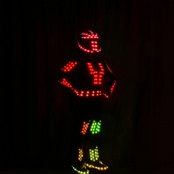 Tron dance LED Robot Outfit