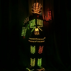 DMX512 controlled Robot LED costumes