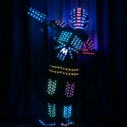 DMX512 controlled Robot LED costumes