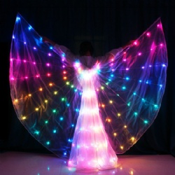 全彩LED舞台表演发光翅膀
