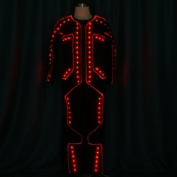 Programmable LED Light up Fiber Optic Tron dance Costumes