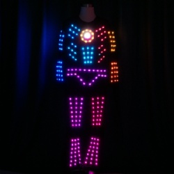 DMX512 programmable LED Dance Costumes