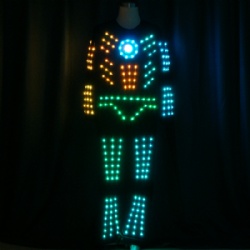 DMX512 programmable LED Dance Costumes
