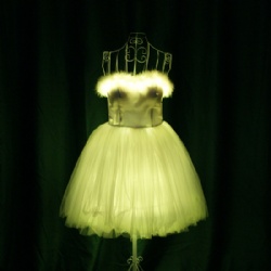 LED全彩发光抹胸短裙