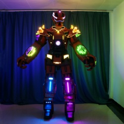 Wearable Stilts LED Transformers Robot Costumes