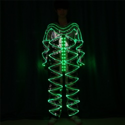 全彩可编程LED发光连体服