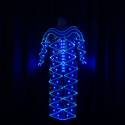 LED光纤发光连体舞蹈服饰