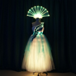 LED Dress with LED Light Up Headwear